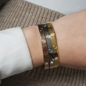 Bin1Gecem Aksesuar Unisex Non-Tarnish .R 3-Piece Bracelet and Wrist Set